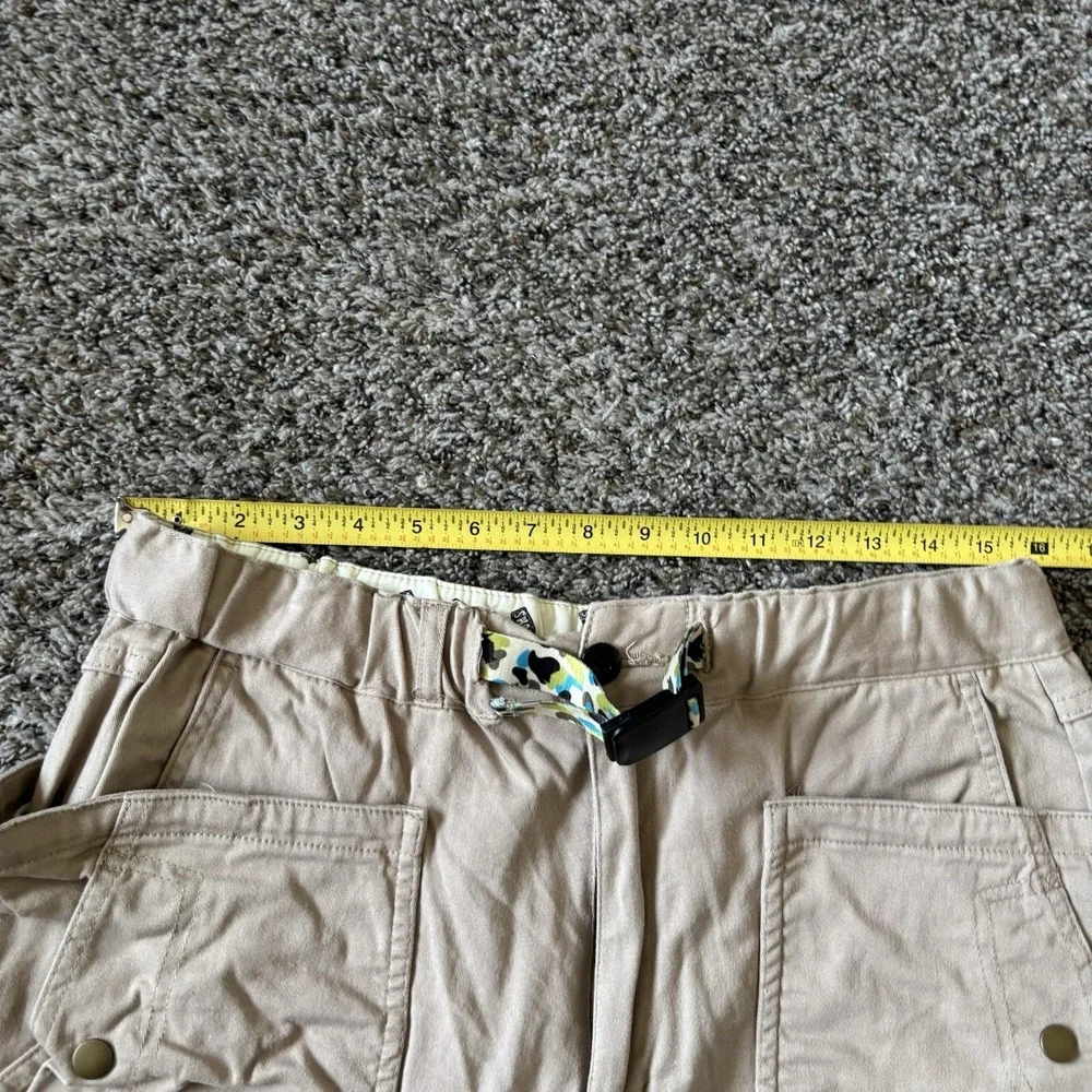 Chums Stretch Camping Short Belted Cargo Khaki Short Beige Men's Medium‎